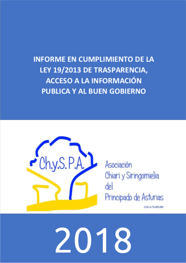 Informe en cumplimiento de la ley 19/2013 de transparencia, acceso a la información pública y al buen gobierno