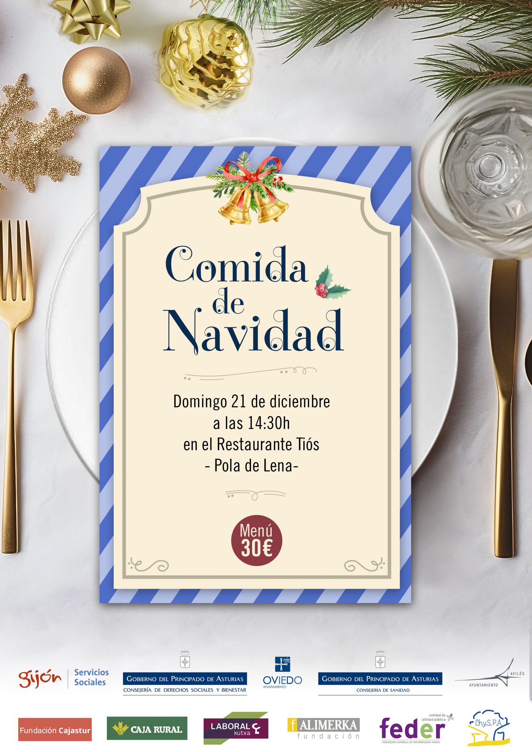 El domingo 21 de diciembre de 2025, celebramos nuestra comida de navidad en el Restaurante Tiós - Pola de Lena
